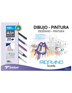 BLOCK DIBUJO A3+ ESPIRAL 20H 160GRS MICROPERFORADO SADIPAL 76233250