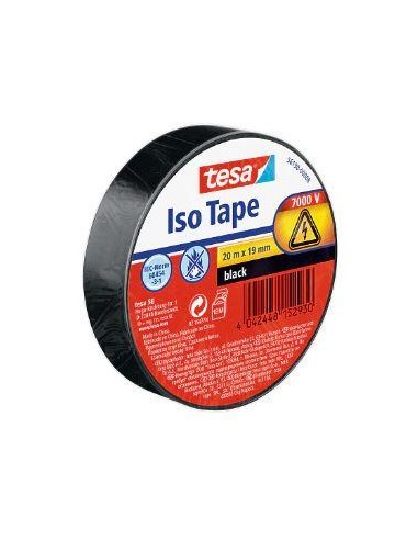 CINTA AISLANTE TESA 20M X 19MM BLANCA 56190-00009-02