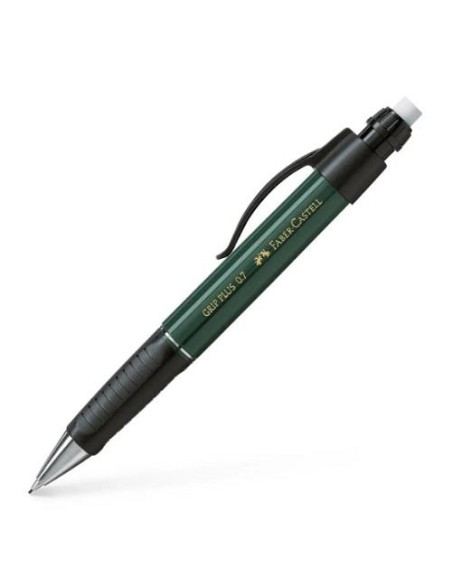 PORTAMINAS GRIP PLUS 0,7 MM CUERPO METALICO VERDE FABER 130700 (5)