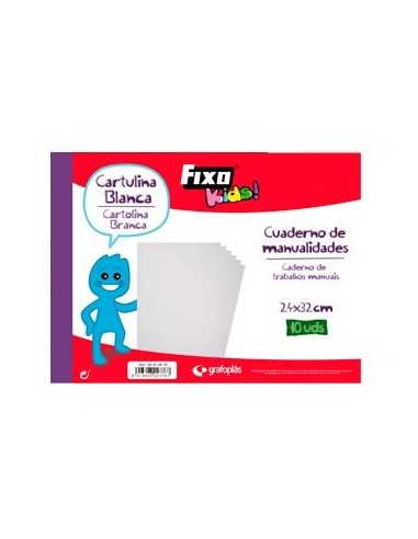 BLOCK  10 HOJAS CARTULINAS BLANCAS GRAFOPLAS 00072970