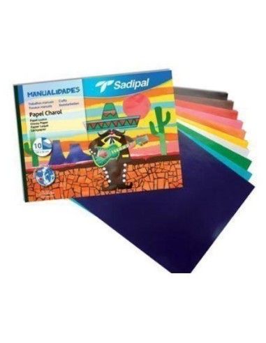 BLOCK PAPEL CHAROL COLORES SURTIDOS SADIPAL 05977
