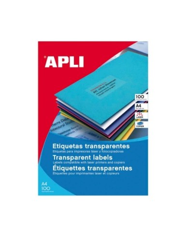 ETIQUETA APLI 70X37 TRANSPARENTE REF 1224
