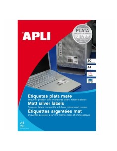 ETIQUETAS POLIESTER BLANCAS  210 X 297 APLI 1228 POR UNIDAD (P/20)