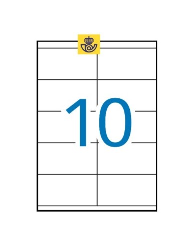 ETIQUETAS APLI 105X57 CAJA DE 100H 1278