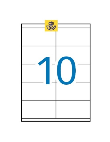 ETIQUETAS APLI 105X57 CAJA DE 100H 1278