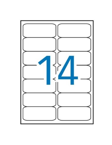 ETIQUETAS APLI 99,1X38,1 CANTOS ROMOS CAJA 100H REF.2419