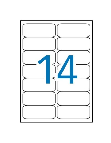 ETIQUETAS APLI 99,1X38,1 CANTOS ROMOS CAJA 100H REF.2419