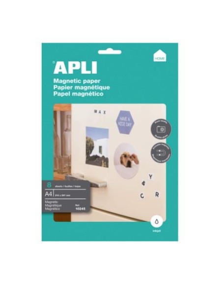 PAPEL MAGNETICO APLI A-4  8 H 10245