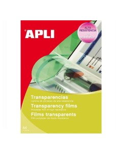 ETIQUETAS TRANSPARENCIAS ADHESIVAS APLI PARA INK JET  REF.10290
