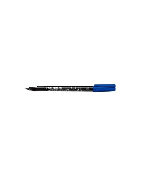 ROTULADOR STAEDTLER LUMOCOLOR SUPERFINA 313-3 AZUL (10)