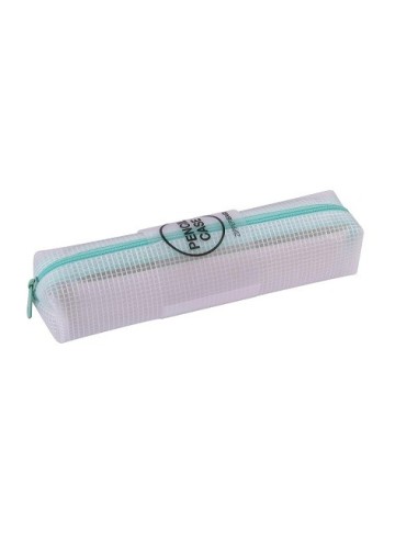 PORTATODO TRANSLUCIDO ZIPPER AZUL PASTEL APLI 18699