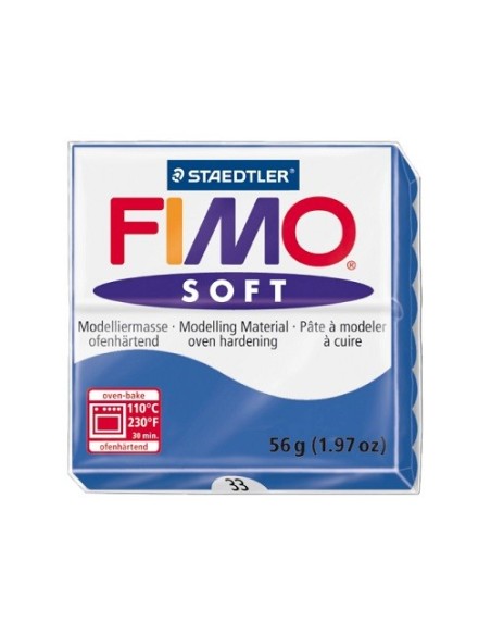PASTA FIMO SOFT AZUL BRILLANTE Nº 33 STAEDTLER