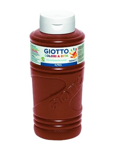 PINTURA DE DEDOS BOTE 750 ML.  GIOTTO BEBÉ MARRON  FILA 536028/F472928