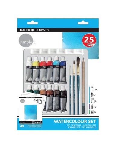 SET DE ACUARELA 25 PIEZAS FILA 134500410