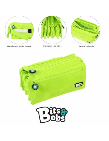 PORTATODO CUADRUPLE BITS&BOBS VERDE  GRAFOPLAS 37543320