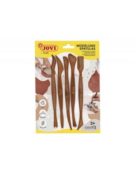 ESPATULAS DE PLASTILINA BOLSA 5 UDES JOVI REF.5