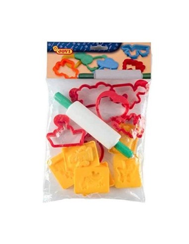 RODILLO Y MOLDES PLASTILINA JOVI 7/6R