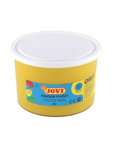 PINTURA DEDOS 500 GRS AMARILLO JOVI 56103