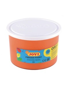 PINTURA DEDOS 500 GRS NARANJA JOVI 56106