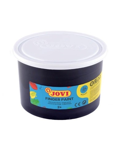 PINTURA DEDOS 500 GRS NEGRA JOVI 56130