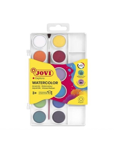 ACUARELAS 12 COLORES JOVI 800/12