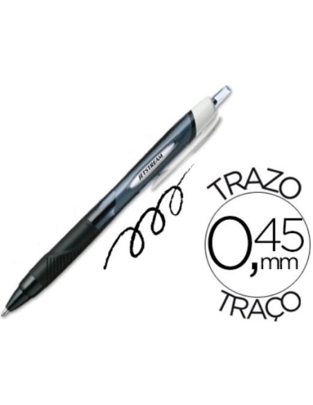 BOLIGRAFO RETRACTIL JETSTREAM SPORT 1.0mm  NEGRO SXN-150E UNIBALL 315051000 (12)