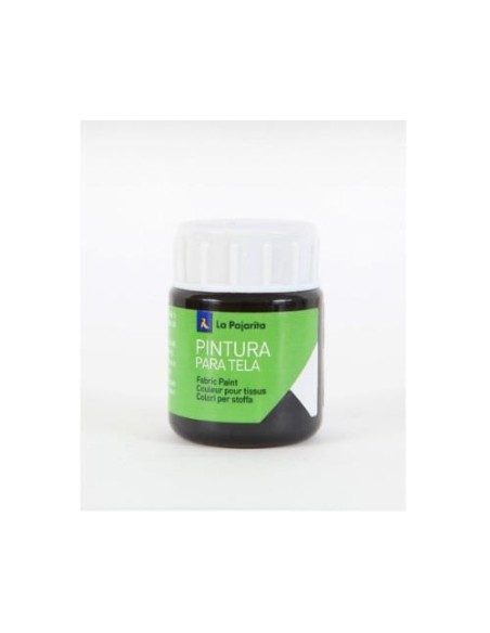 PINTURA TELA T-02 25ML NEGRA LA PAJARITA  114171