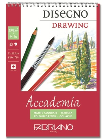 BLOCK DIBUJO A4 ESPIRAL TEMPERA 30H 200GRS  SADIPAL F44202129