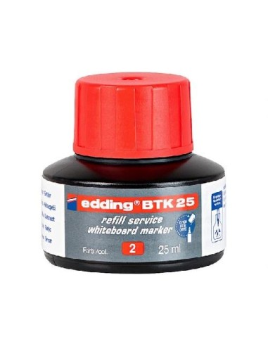 TINTA PARA ROTULADOR DE PIZARRA ROJA EDDING BT30 WENDEL 10BT-30-02