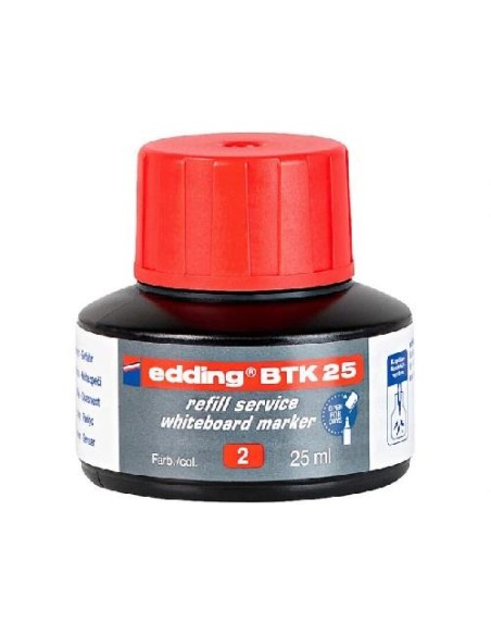 TINTA PARA ROTULADOR DE PIZARRA ROJA EDDING BT30 WENDEL 10BT-30-02