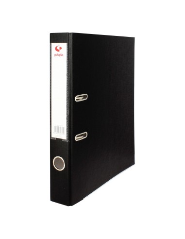 ARCHIVADOR CARLIN FOLIO LOMO ESTRECHO NEGRO GRAFOPLAS 17279310