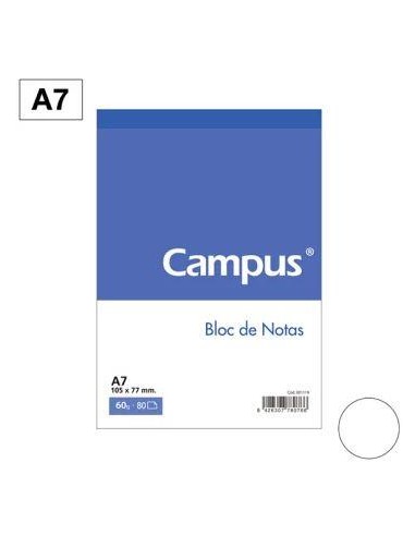 BLOCK DE NOTAS A7  16º CAMPUS CON TAPA LISO MAKRO 001119 GRAFOPLAS 37003400 (10)