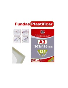 PLASTICOS PLASTIFICAR A3 125 MIC P/100  GRAFOPLAS REF.01021000 6003401
