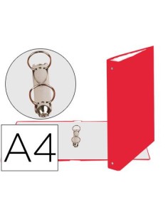 CARPETA 2 ANILLAS A-4 EXACLAIR ROJA 54375E