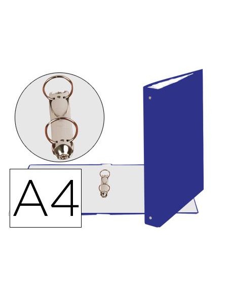CARPETA 2 ANILLAS A-4 EXACLAIR AZUL 54372E