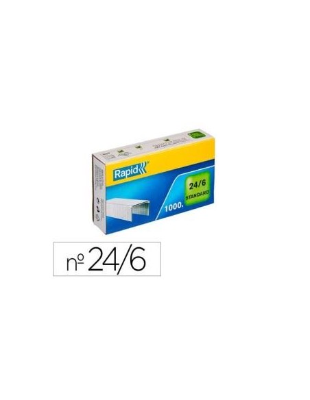 GRAPAS RAPID 24/6 GALVANIZADA ESSELTE 24855600 (20)