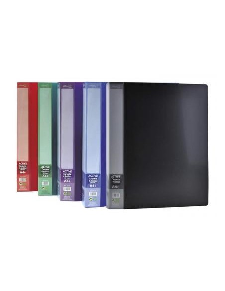 CARPETA ANILLAS 4/25 TWILL OFFICE BOX NEGRO HFP 451-NE