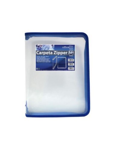 CARPETA ZIPPER C/CREMALLERA REF HFP-57561 AZUL
