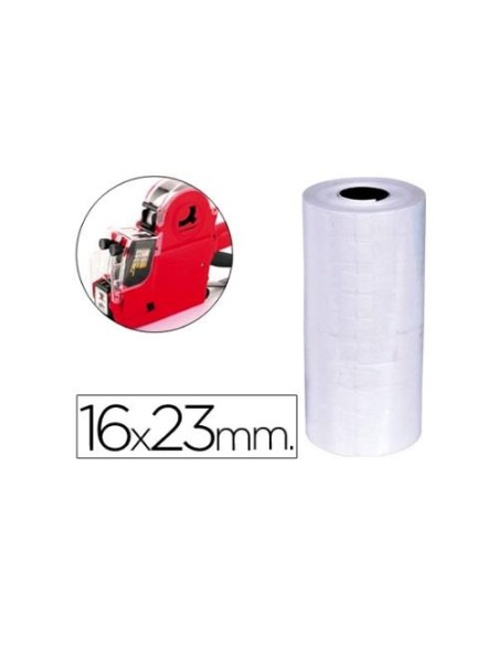 ETIQUETAS ETIQUETADORA 2 LINEAS BLANCAS 16X23 ROLLO KF04236 CSUR 36092