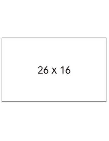 ETIQUETAS ETIQUETADORA APLI 2 LINEAS 26X16 PACK 6 ROLLOS 100919