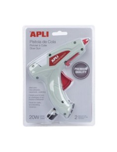 PISTOLA DE COLA 20W PREMIUM + 2 BARRAS APLI 16668