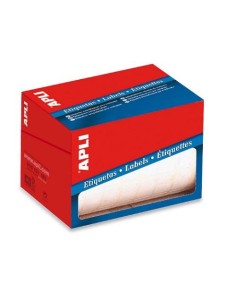 ETIQUETAS ROLLO REDONDAS BLANCAS DIAMETRO 19 MM 4000 PEGATINAS APLI 1673