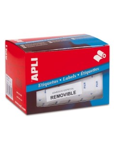 ETIQUETAS APLI BLANCAS REMOVIBLES 12X18 PVP EUROS  10084