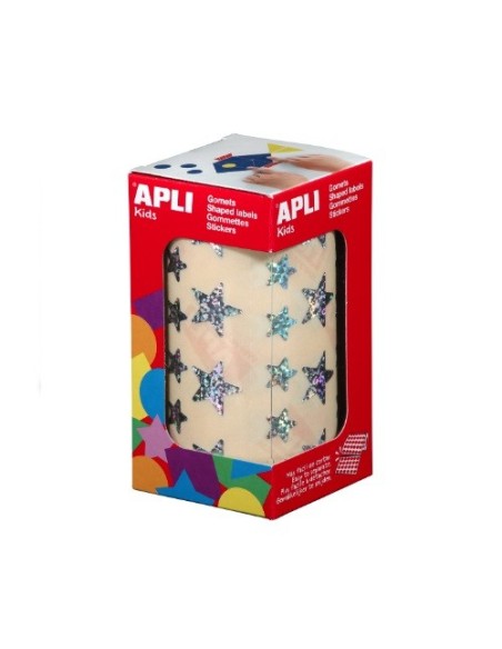 GOMETS EN ROLLO  ESTRELLA HOLOGRAFICA APLI 11635