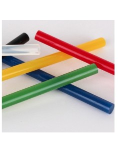 BLISTER DE 12 BARRAS DE SILICONA DE COLORES 7,5MM X 10 CM  APLI 13739