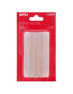 BLISTER DE 10 BARRAS DE SILICONA DE 11 MM X10 CM APLI 13943 / GRAFOPLAS 00058800