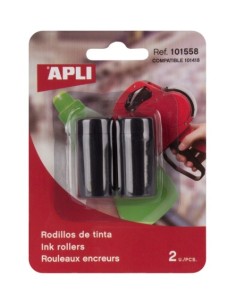 RODILLO DE TINTA PARA ETIQUETADORA APLI 1 LINEA BLISTER DE 2 AP-101558