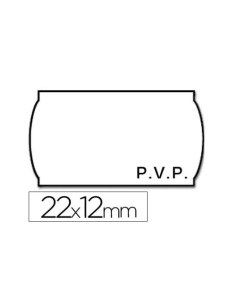ETIQUETA METO ONDULADAS 22 X 12 MM. PVP BLANCA CSUR 12352