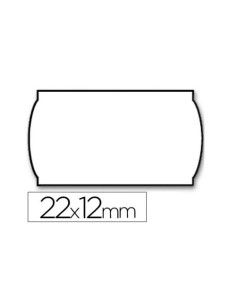 ETIQUETA METO ONDULADA 22X12 MM LISA REMOVIBLE BLANCA ROLLO CSUR-23831
