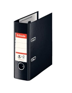 ARCHIVADOR PLASTICO CUARTO NATURAL ESSELTE NEGRO    488670